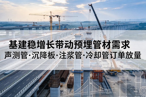 义马基建稳增长带动预埋监测管材需求,声测管、沉降板、注浆管订单持续放量