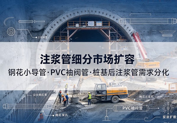 义马注浆管细分市场扩容，隧道钢花小导管、PVC 袖阀管、桩基后注浆管需求分化